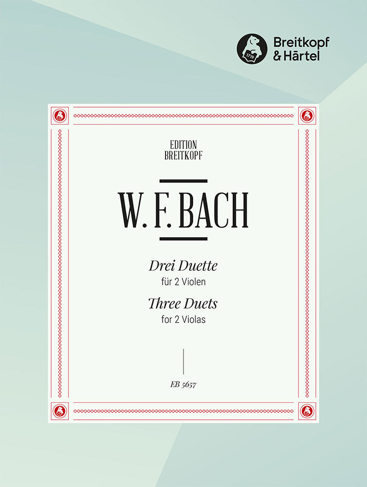 Bach,W.F., 3 Duette (2Va) (Altemark) (Breitkopf)
