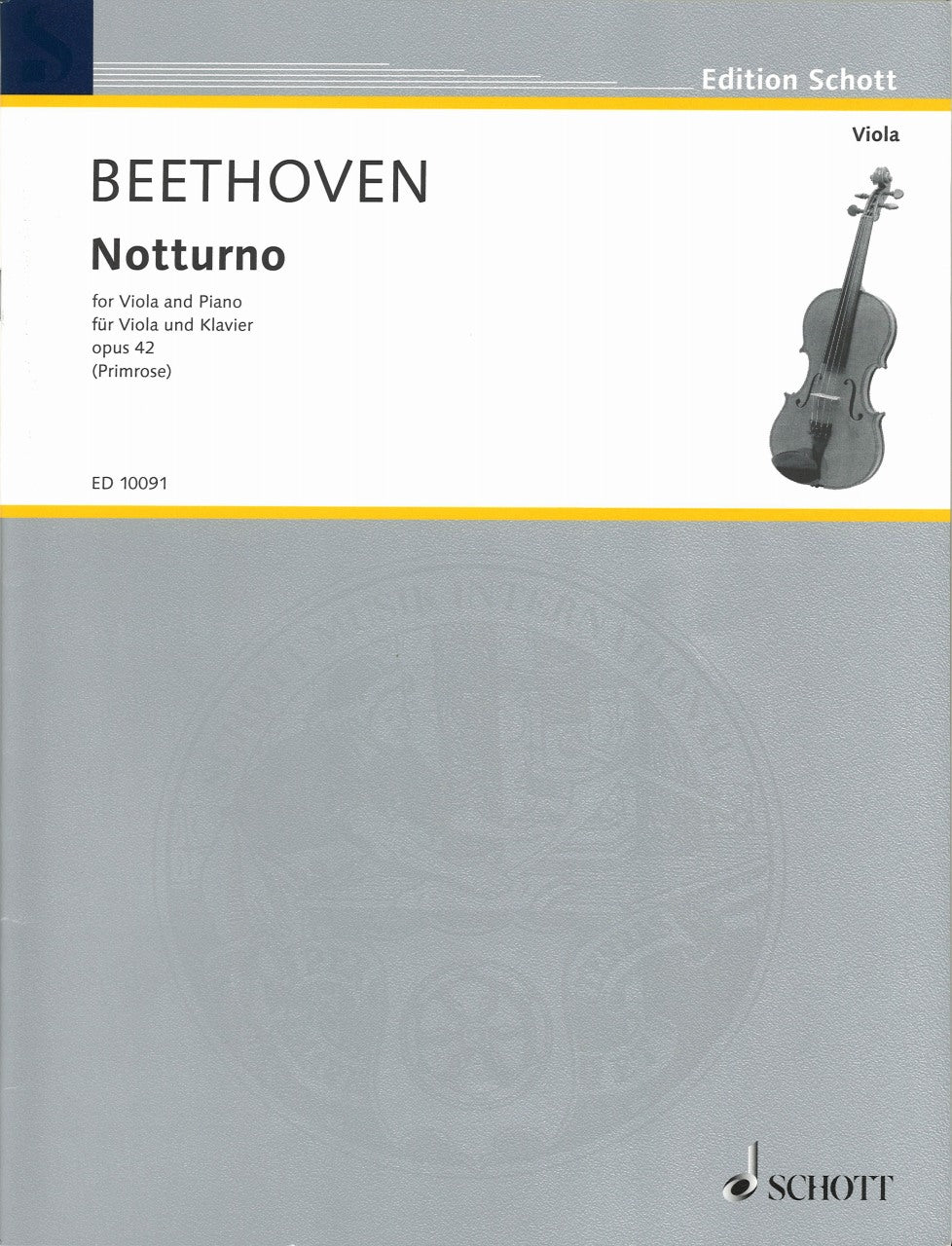 Beethoven, Notturno op. 42 (Primrose) (Schott)