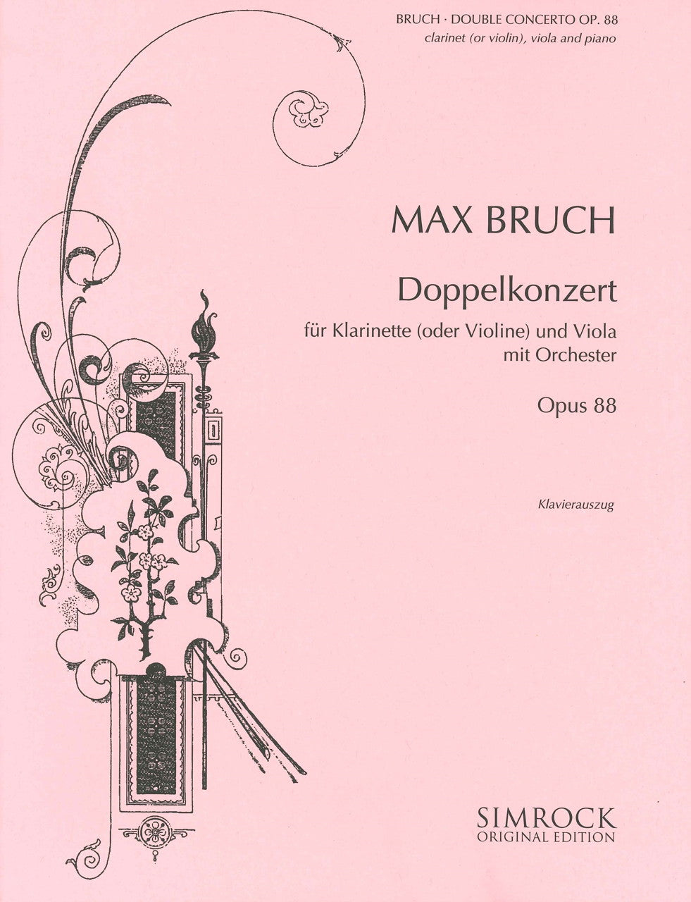 Bruch, Double Concerto op. 88 (Cl,Va,Pf) (Simrock)