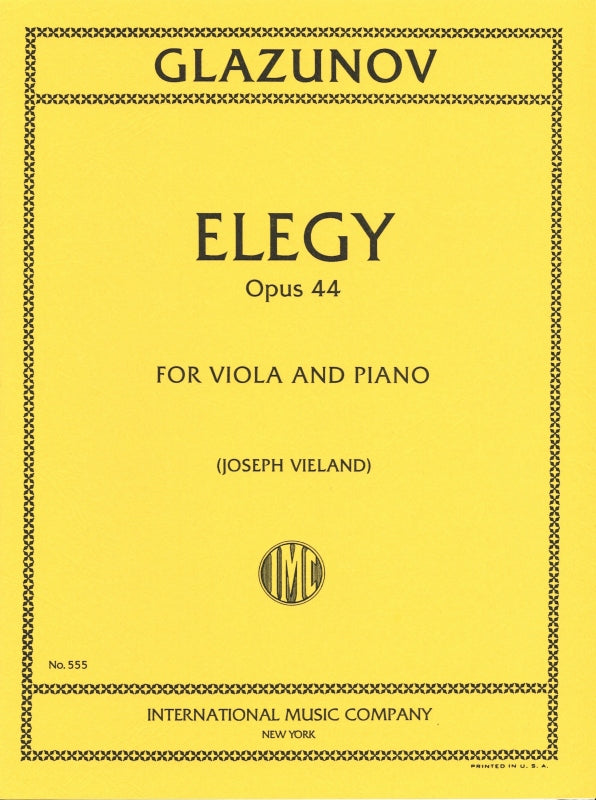 Glazunov, Elegie op. 44 (Vieland) (IMC)