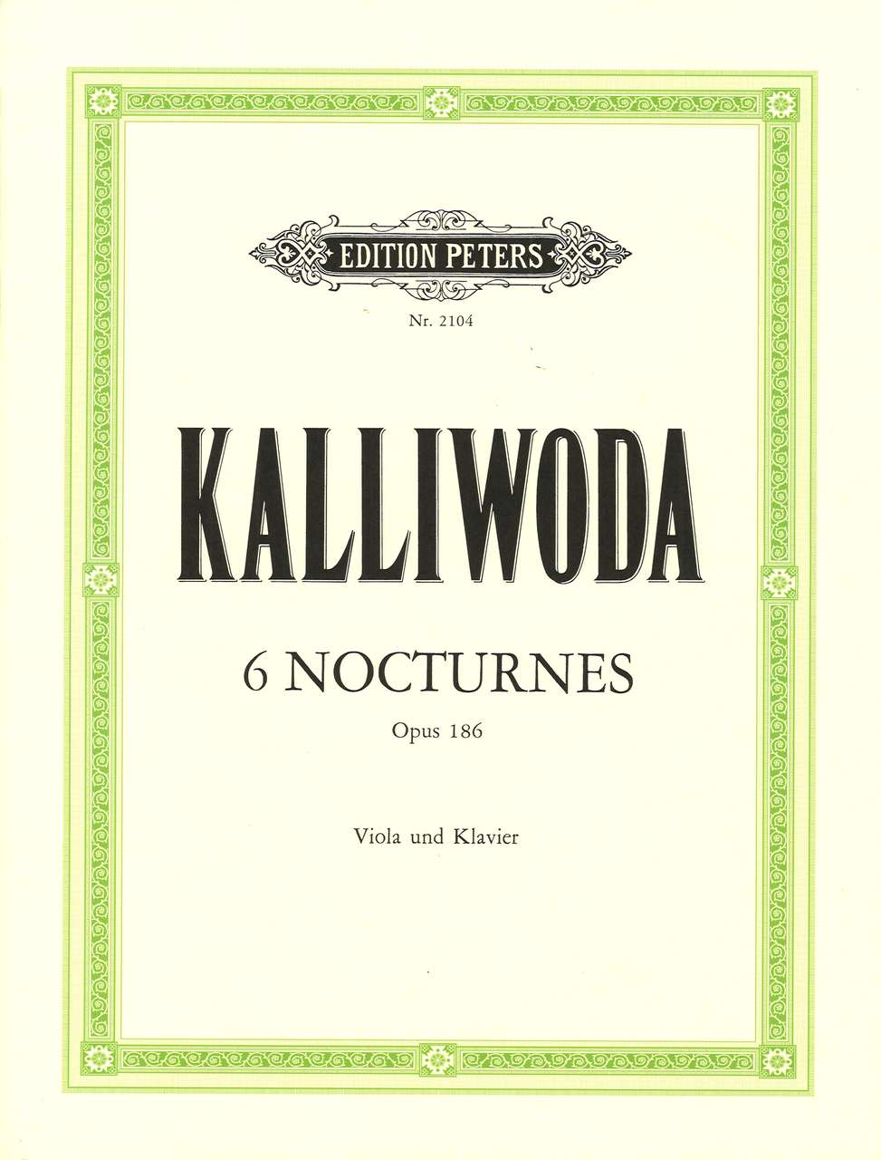 Kalliwoda, 6 Nocturnes op. 186 (Peters)