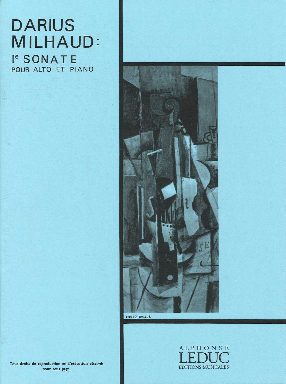 Milhaud, Sonate No. 1 (Heugel)