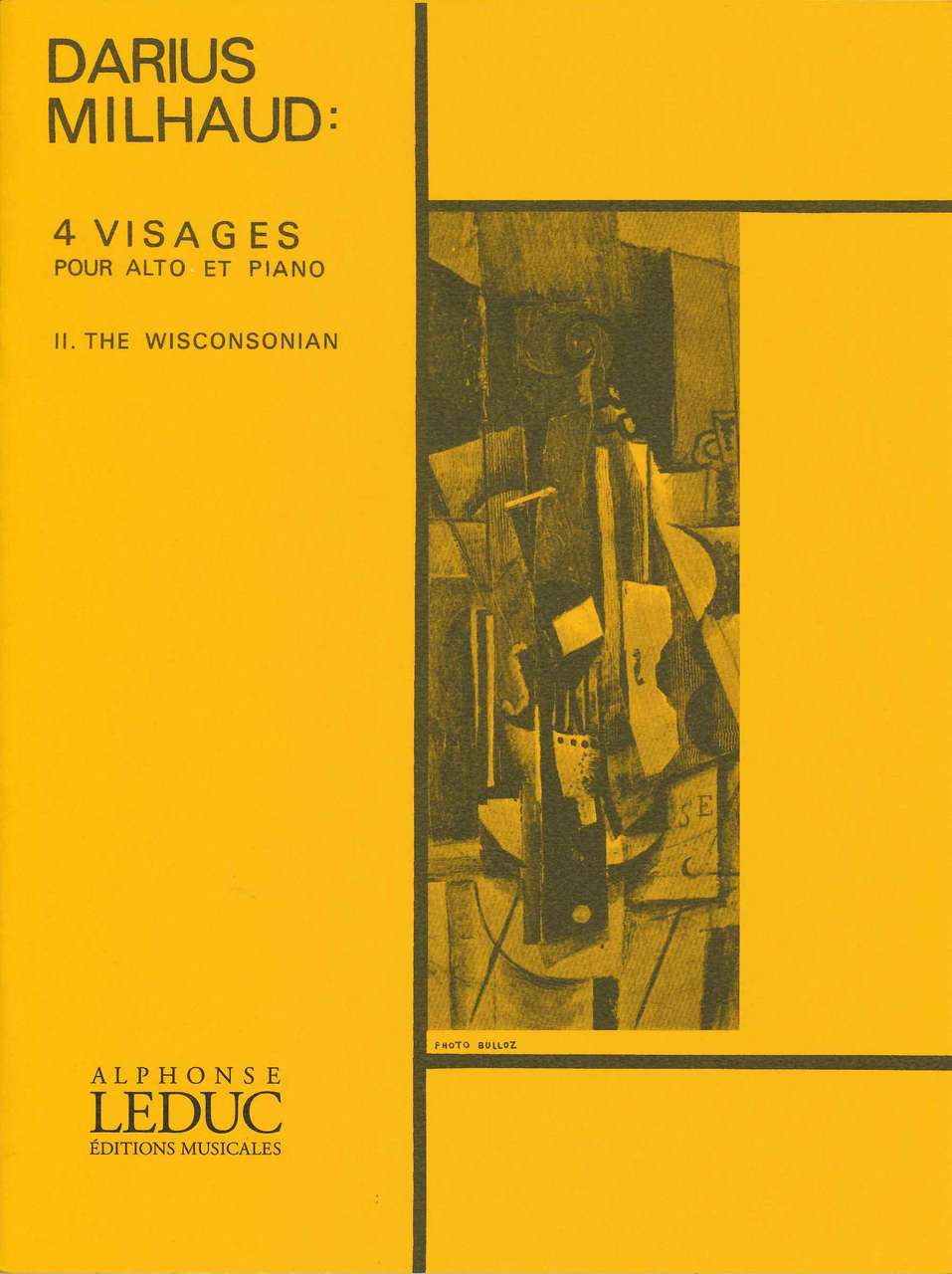 Milhaud, Quatre Visages, 2: Wisconsonian (Heugel)