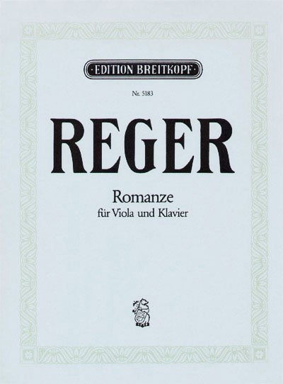 Reger, Romanze WoO 2/10 in D (Sitt) (Breitkopf)