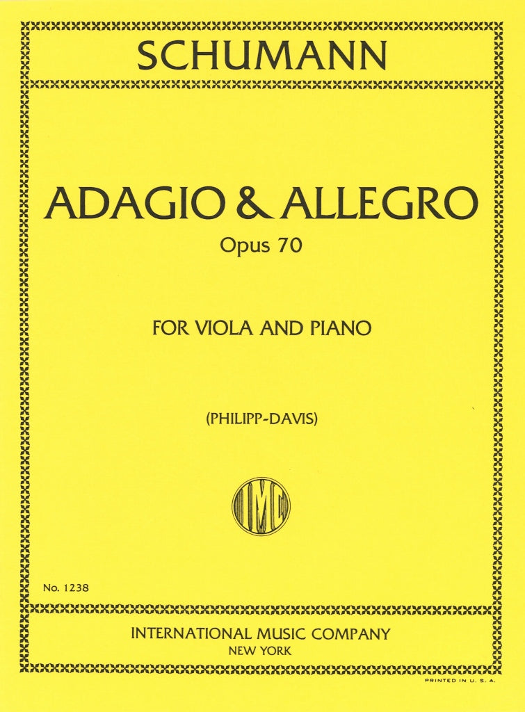 Schumann, Adagio and Allegro op. 70 (Dav (IMC)