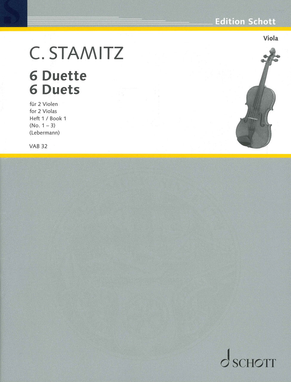 Stamitz, 6 Duette, 1 (2Va) (Schott)