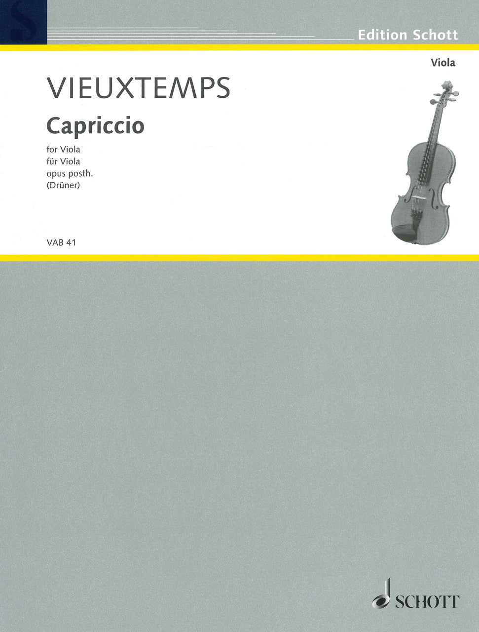 Vieuxtemps, Capriccio op. posth (Solo) (Schott)