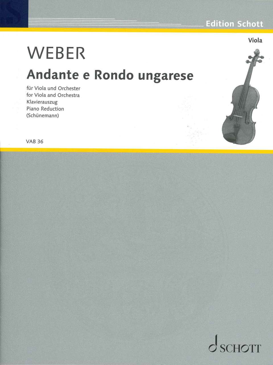 Weber, Andante & Rondo ungarese J 79 (Schott)