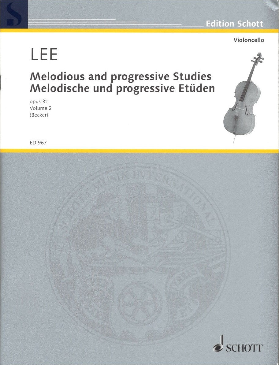 Lee, Melodious & Progr. Stud. op. 31, 2 (Schott)