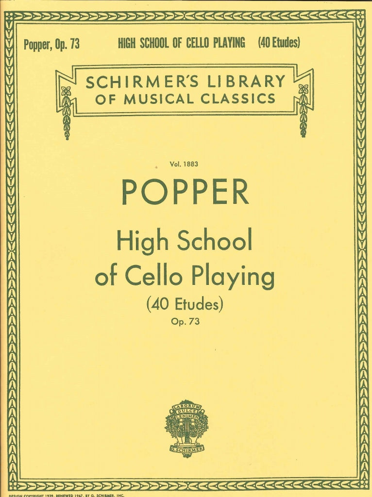 Popper, High School of Vc Playing op. 73 (G.Schirmer)