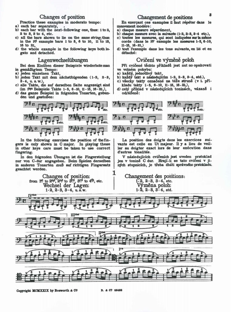 Sevcik, Position & Scale Studies op. 8 (Bosworth)
