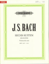 Bach, Suiten BWV 1007-1012 (Rubardt) (Peters)