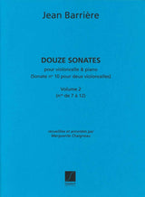 Barriere, 12 Sonates, 2 (Vc,Pf; 2Vc) (Salabert)