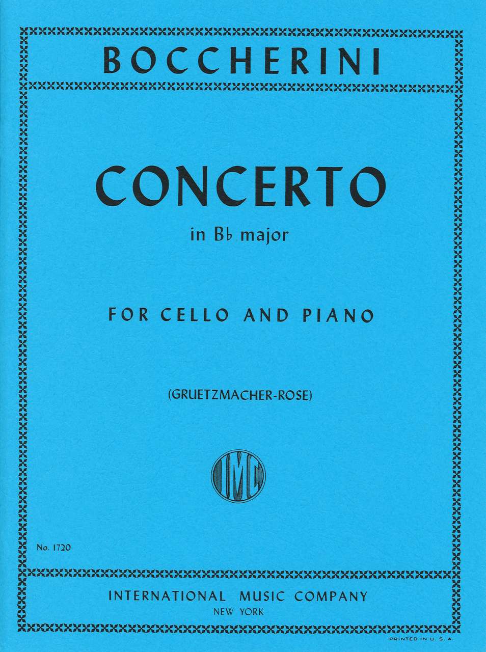 Boccherini, Concerto in Bb (Grutzmacher) (IMC)