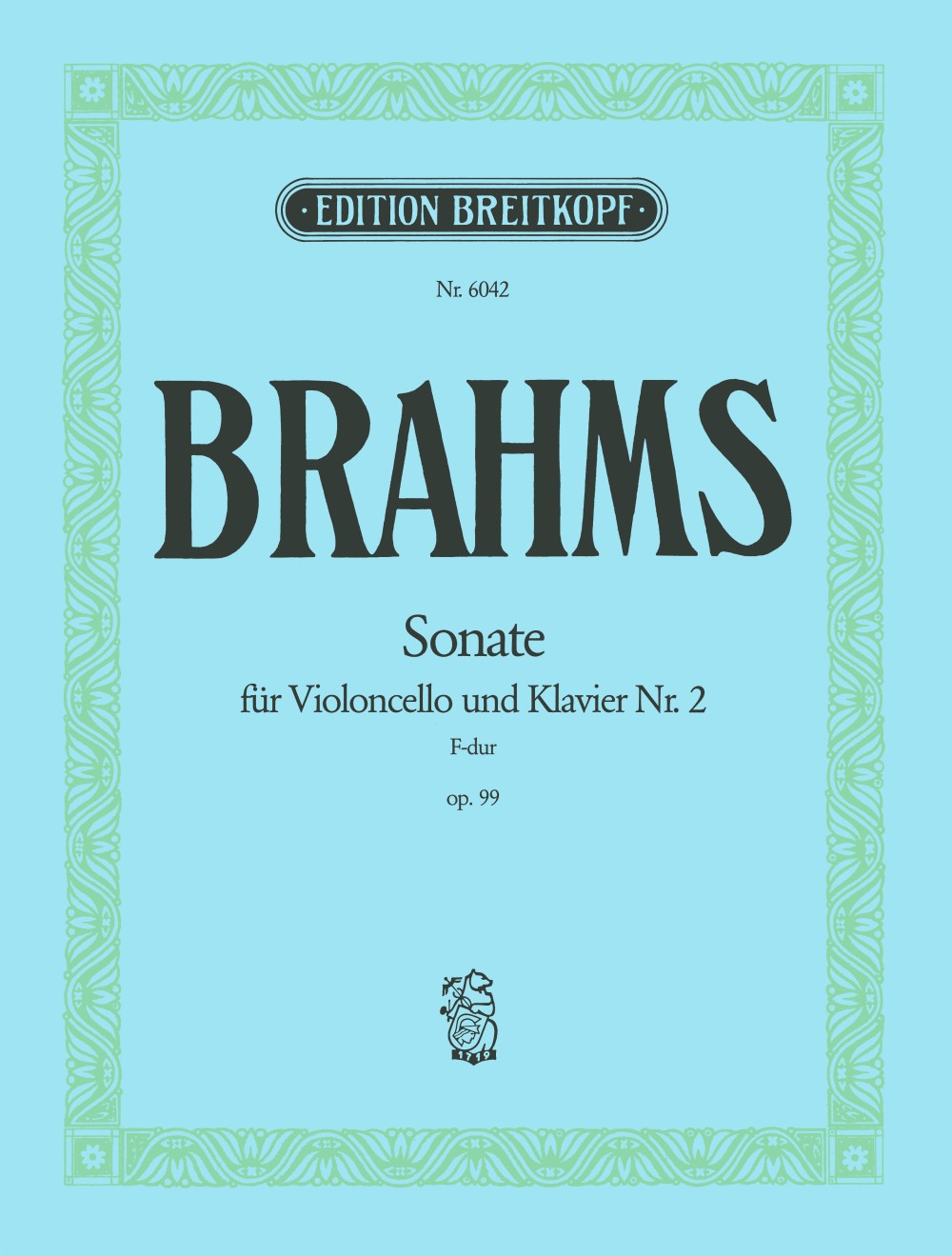 Brahms, Sonata No. 2, op. 99 (Breitkopf)
