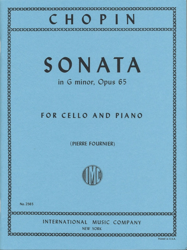 Chopin, Sonata in g, op. 65 (Fournier) (IMC)
