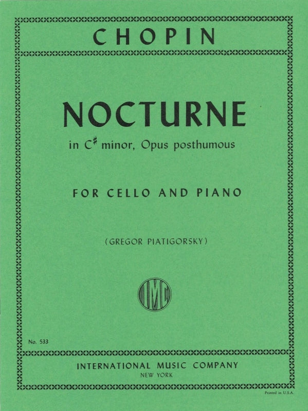 Chopin, Nocturne in c# min. op. posth. (IMC)