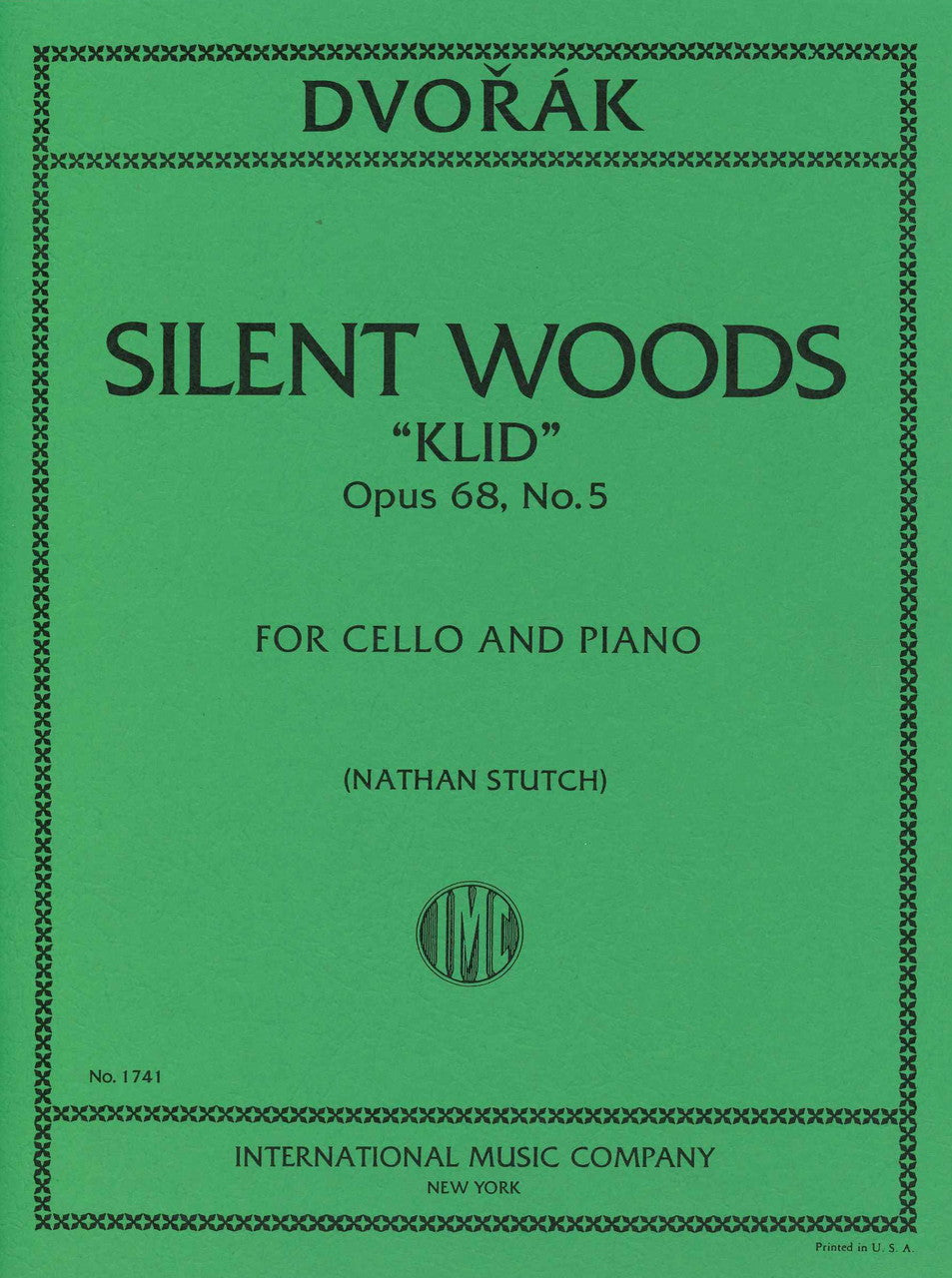 Dvorak, Silent Woods op. 68/5 (IMC)