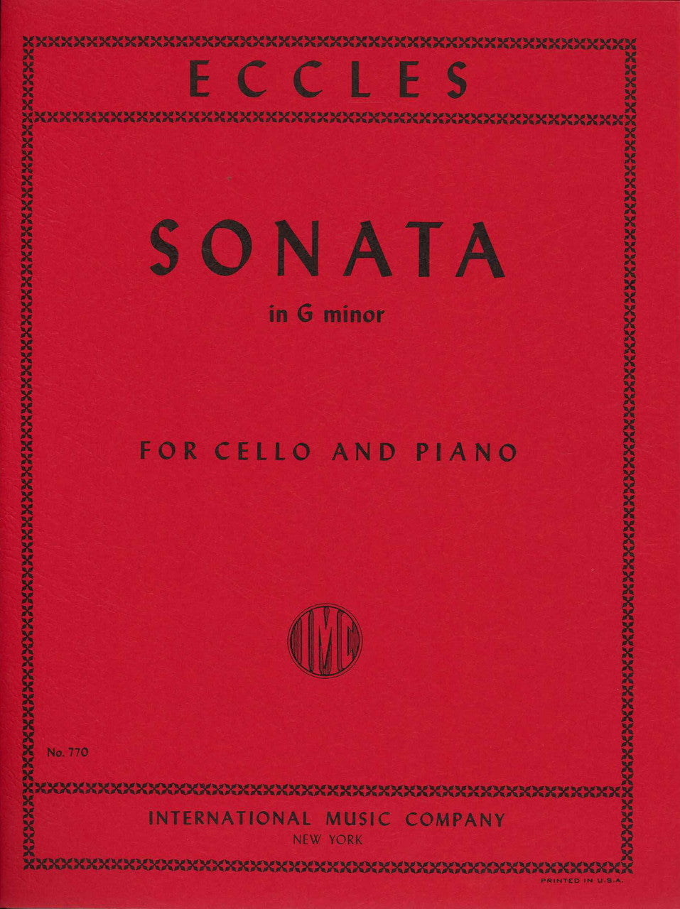 Eccles, Sonata in g (Moffat) (IMC)