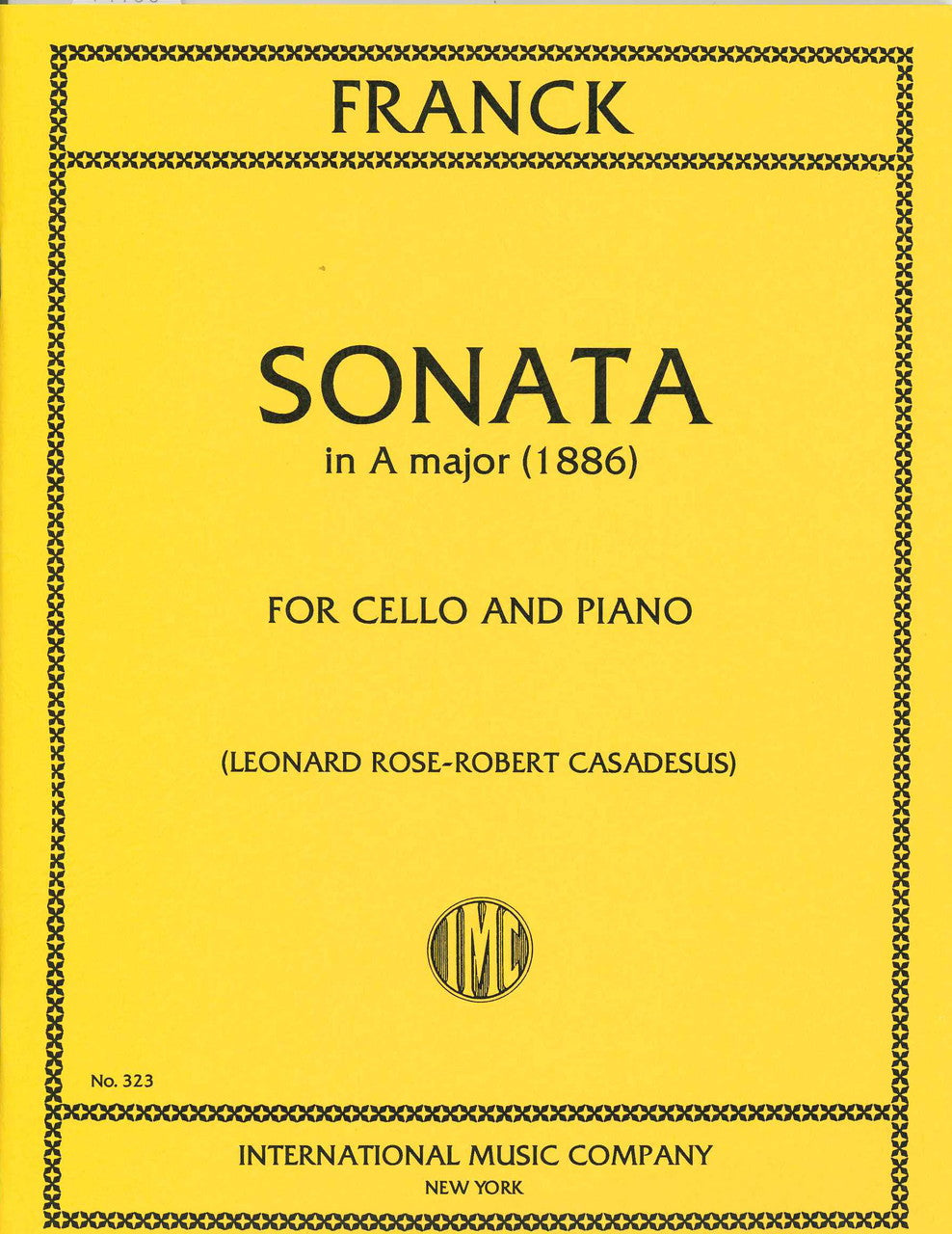 Franck, Sonata in A (Delsart/Rose) (IMC)