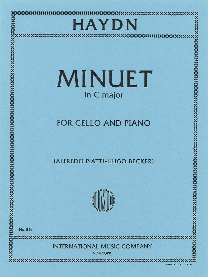 Haydn, Minuet in C (Piatti/Becker) (IMC)