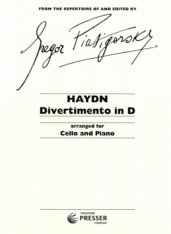 Haydn, Divertimento (Piatigorsky) (Elkan-Vogel)