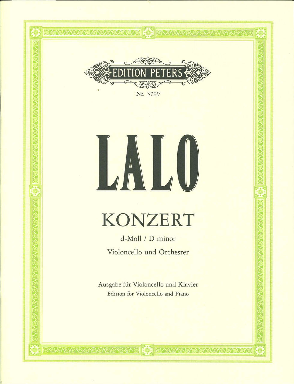 Lalo, Concerto in d (Klengel) (Peters)