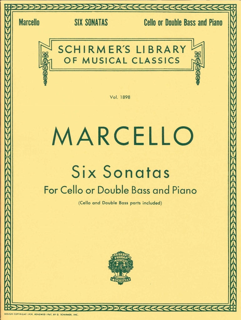 Marcello, 6 Sonatas (Bacon/Drew) (G.Schirmer)