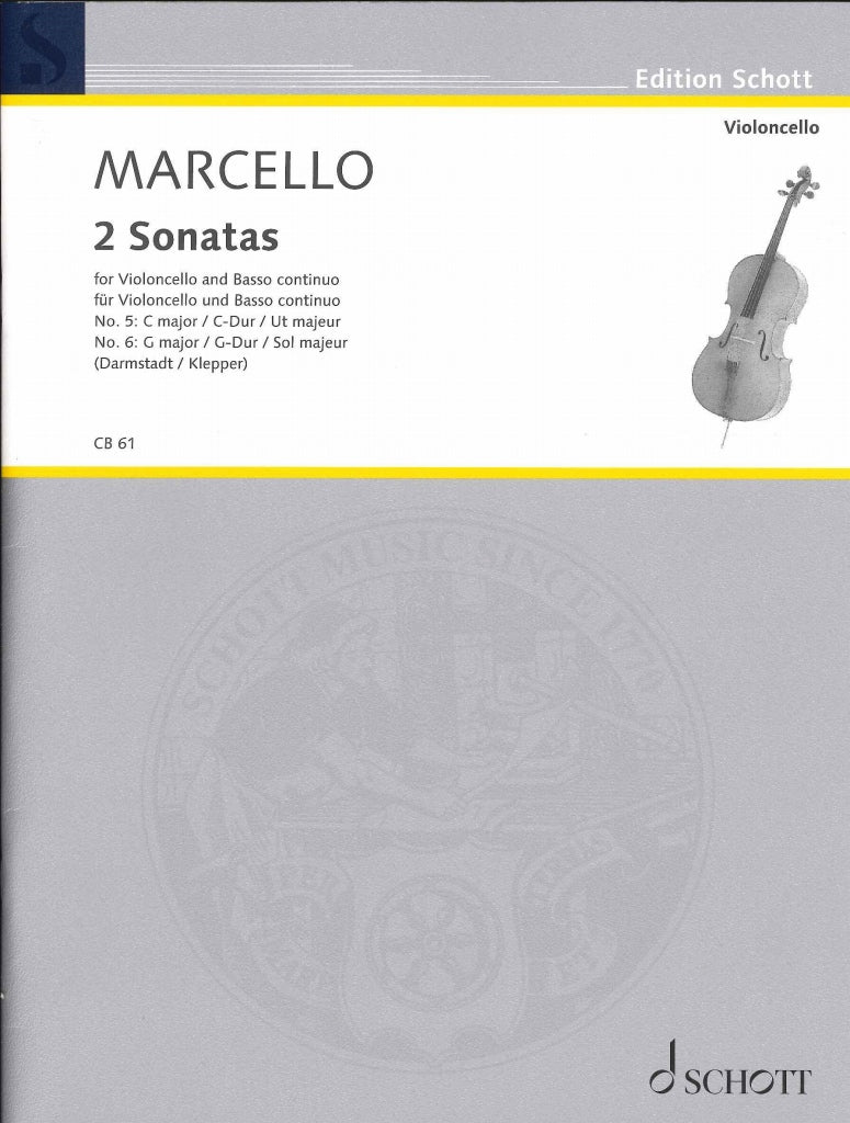 Marcello, Sonatas No. 5, 6 (in C, in G) (Schott)