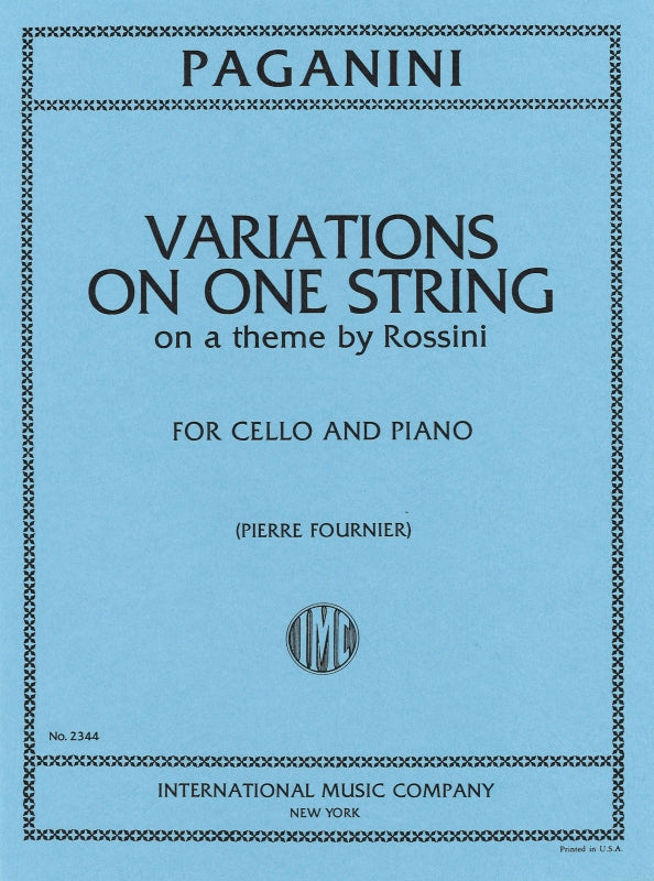Paganini, Variations on Rossini's Moses (IMC)