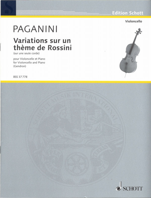 Paganini, Variations sur Rosssini (Schott)