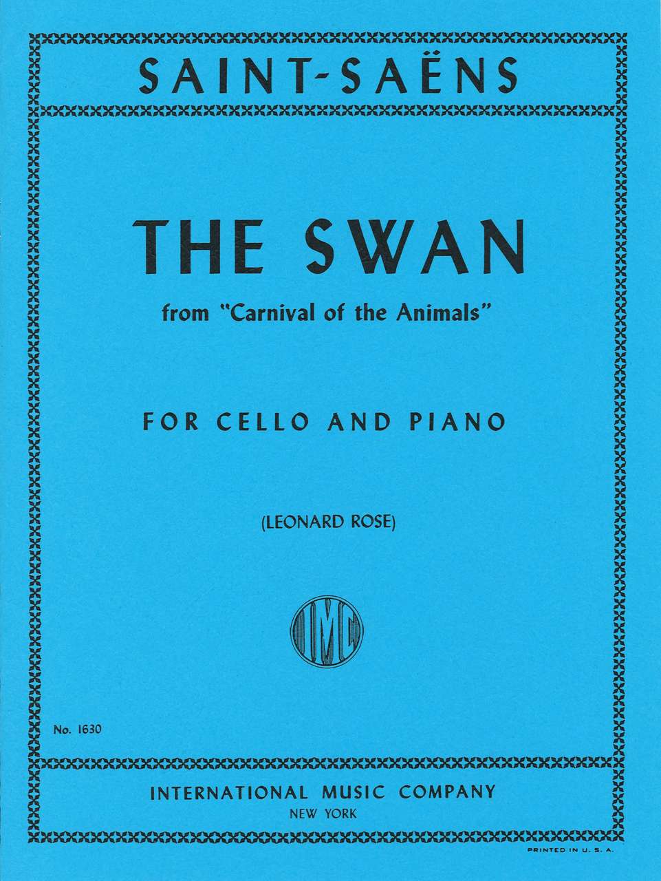 Saint-Saens, Swan (Rose) (IMC)