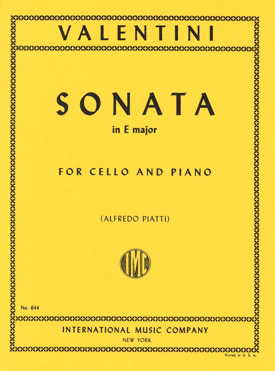 Valentini, Sonata in E major (Piatti) (IMC)