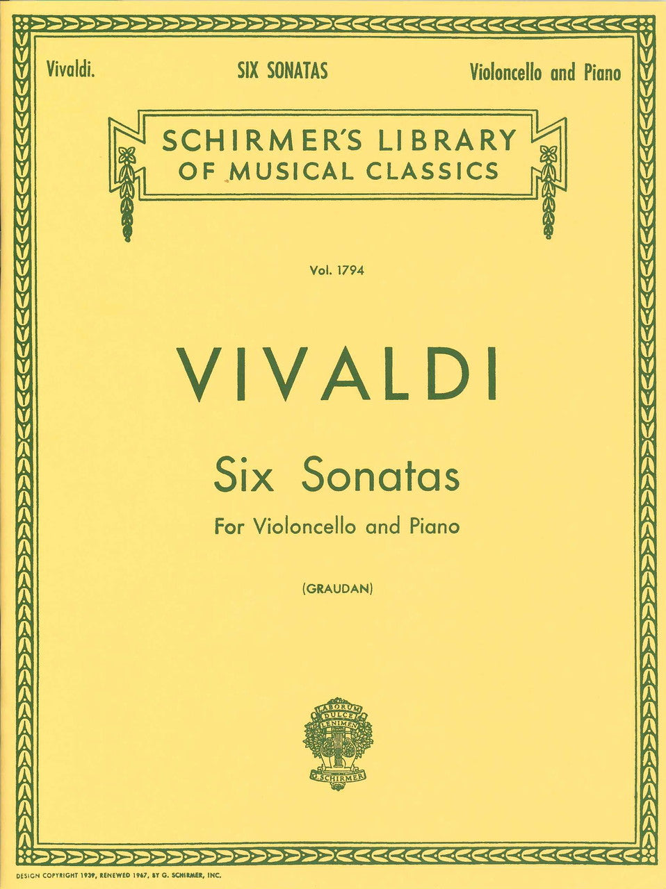 Vivaldi, 6 Sonatas (Graudan) (G.Schirmer)