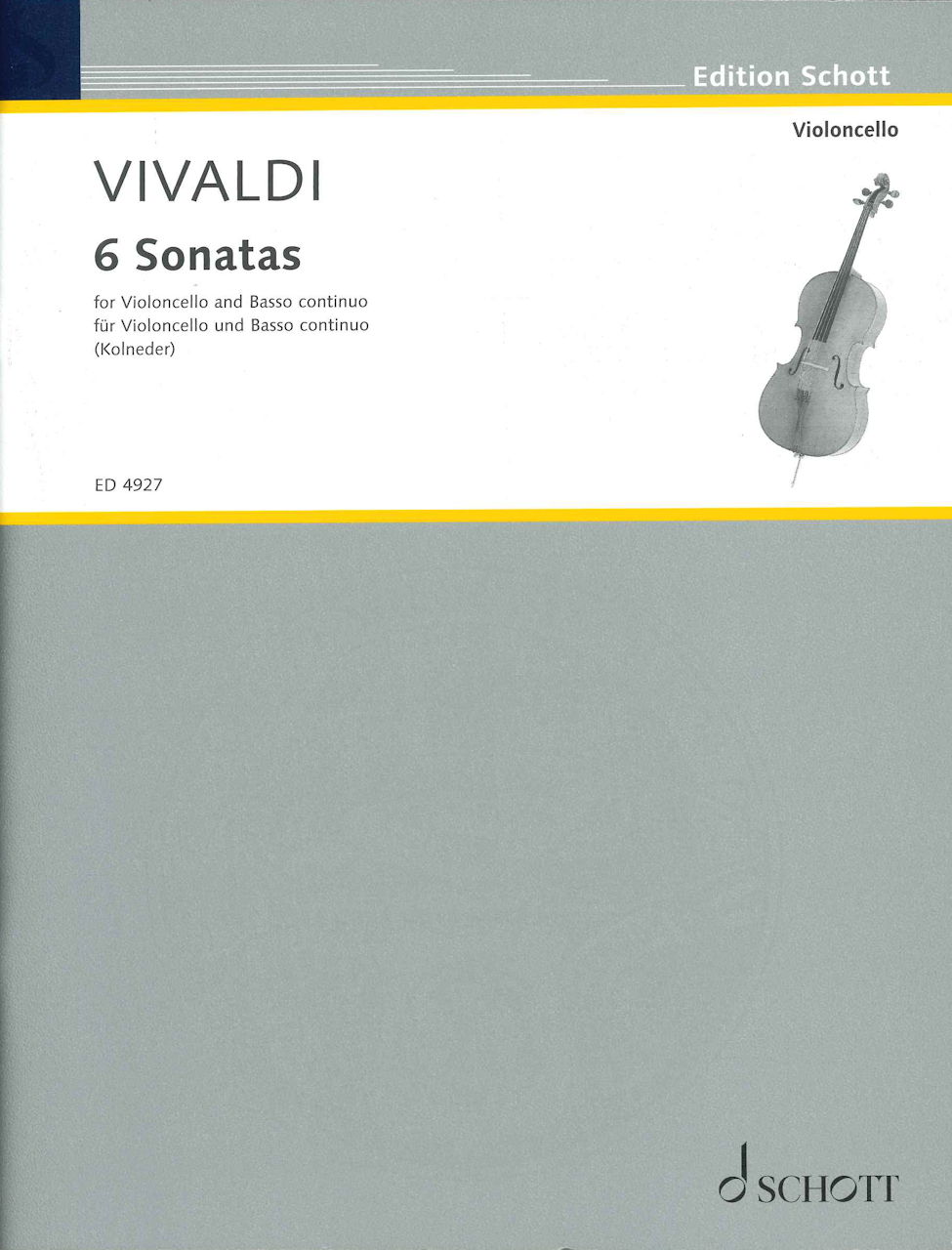 Vivaldi, 6 Sonatas (Kolneder) (Schott)