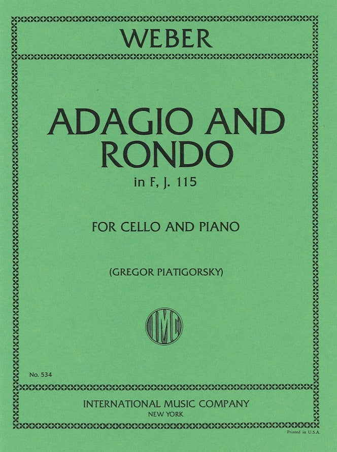 Weber, Adagio and Rondo in F, J 115 (IMC)