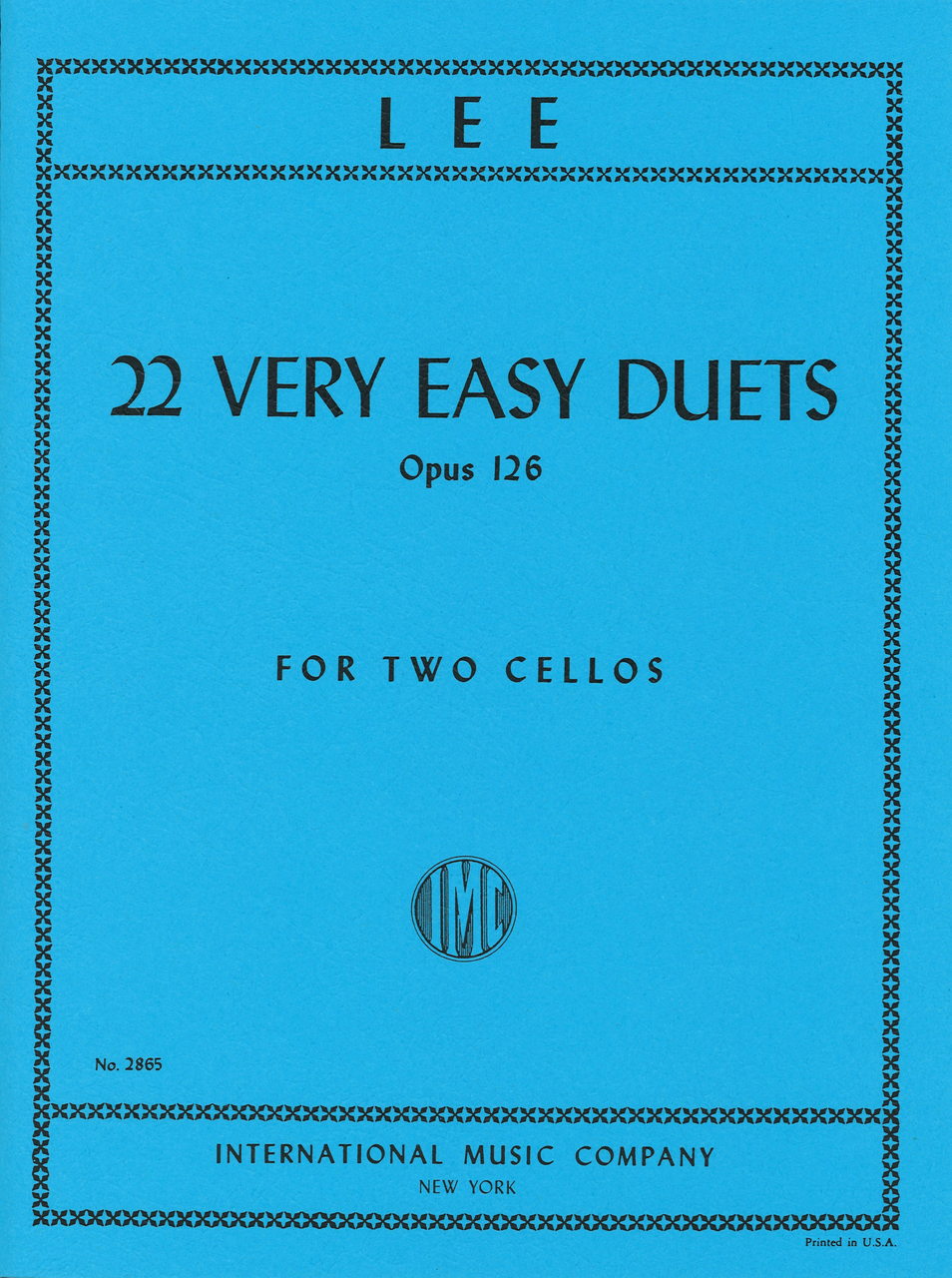 Lee, 22 Very Easy Duets op. 126 (IMC)