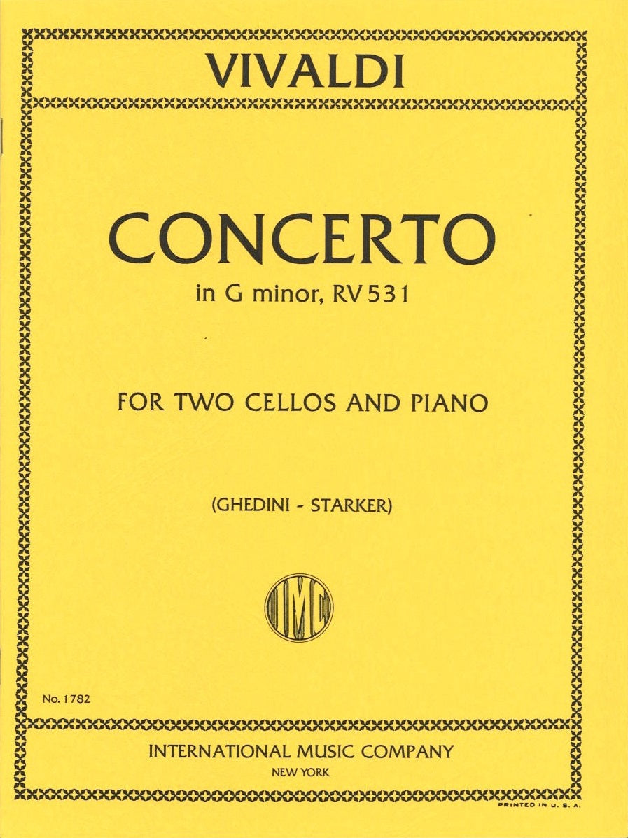Vivaldi, Concerto RV 531 in g (2Vc,Pf) (IMC)