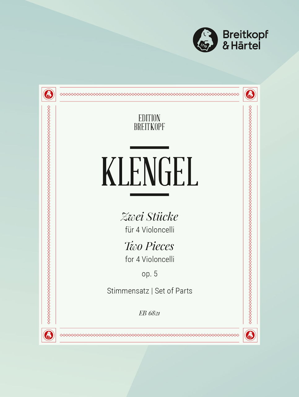Klengel, 2 Stucke op. 5 (4Vc) (Breitkopf)