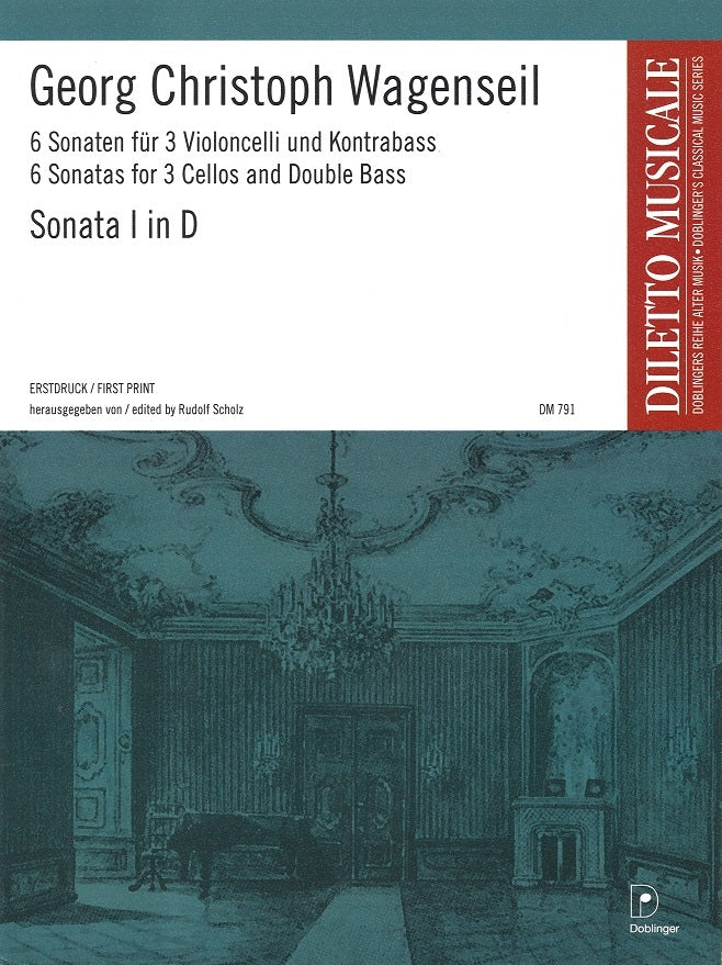 Wagenseil, Sonata No. 1 in D (3Vc,CB) (Doblinger)
