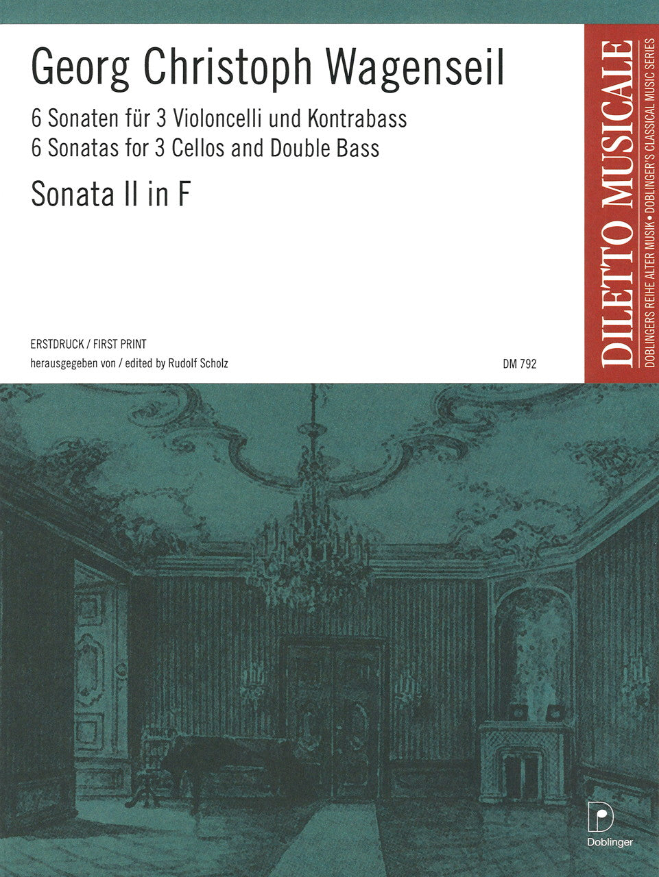 Wagenseil, Sonata No. 2 in F (3Vc,CB) (Doblinger)