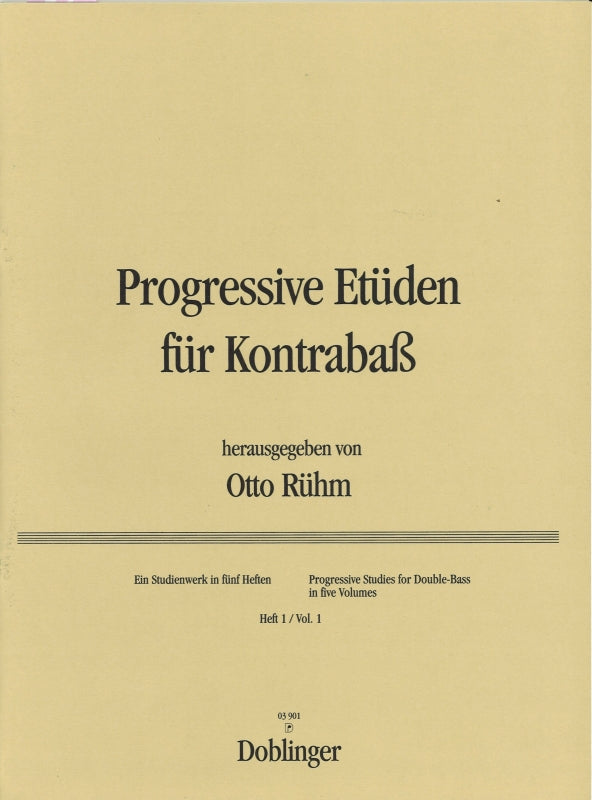 Ruhm, Progressive Etuden 1 (Doblinger)