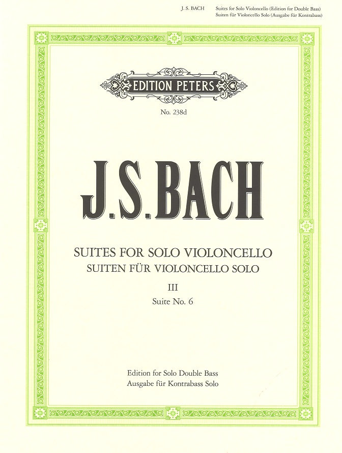 Bach, 6 Suites, 3 (Sterling) (Peters)