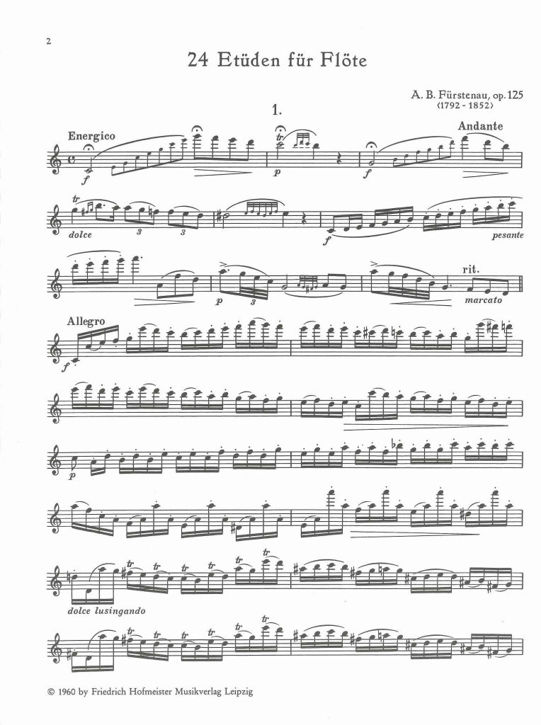 Furstenau, 24 Etuden op. 125 (List) (Hofmeister)