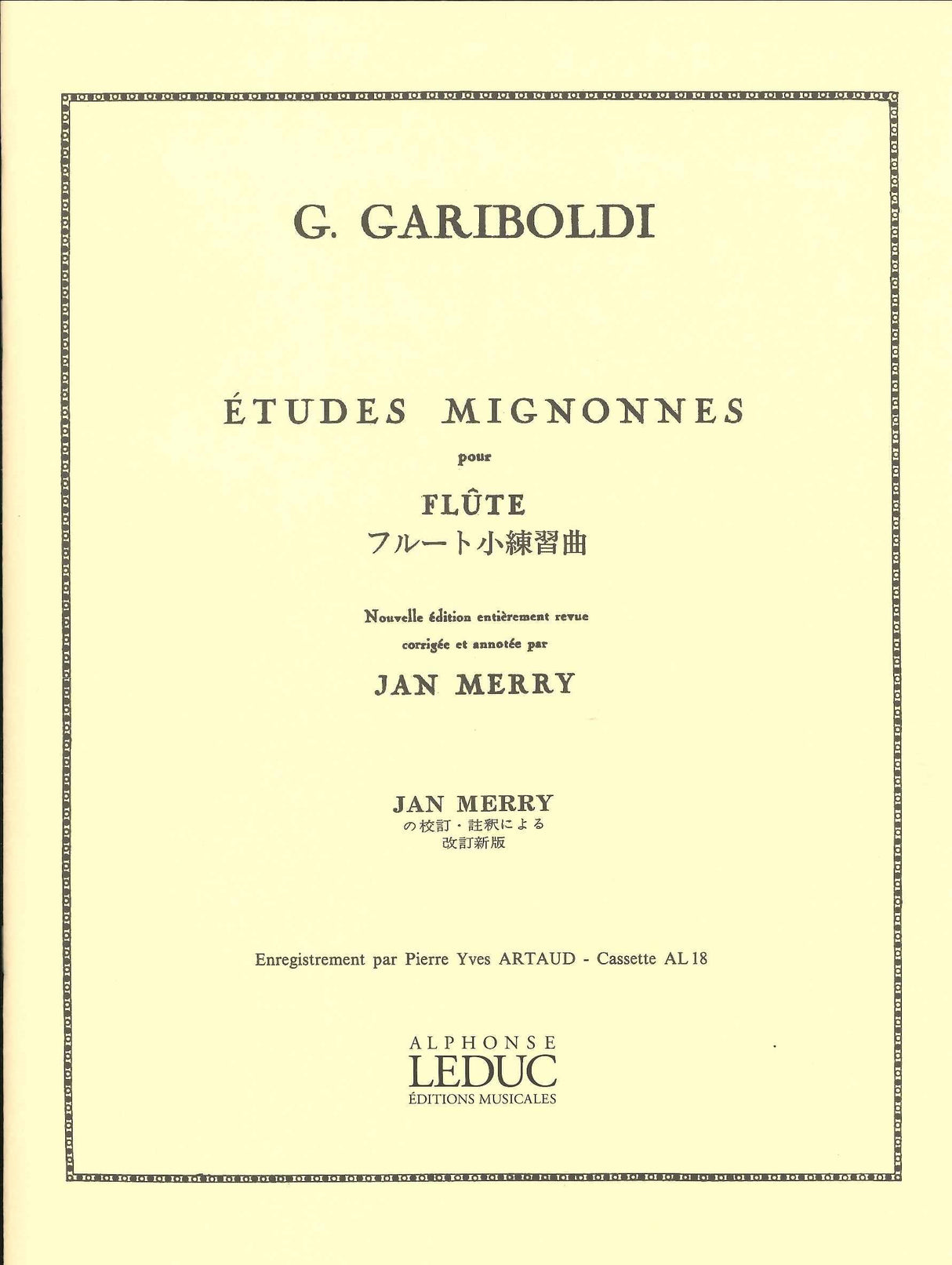 Gariboldi, Etudes mignonnes op. 131 (Leduc)