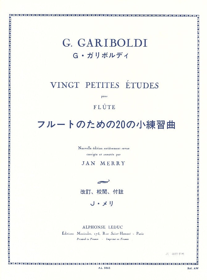 Gariboldi, 20 Petites Etudes op. 132 (Leduc)