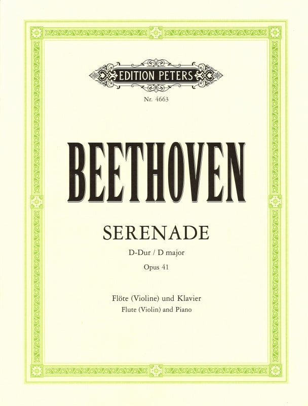 Beethoven, Serenade op. 41 in D (Peters)