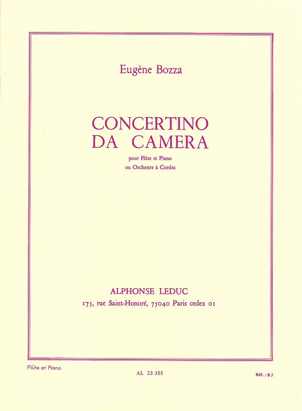 Bozza, Concertino da camera (Leduc)