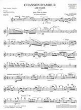 Doppler, Chanson d'amour op. 20 (Rampal) (Billaudot)