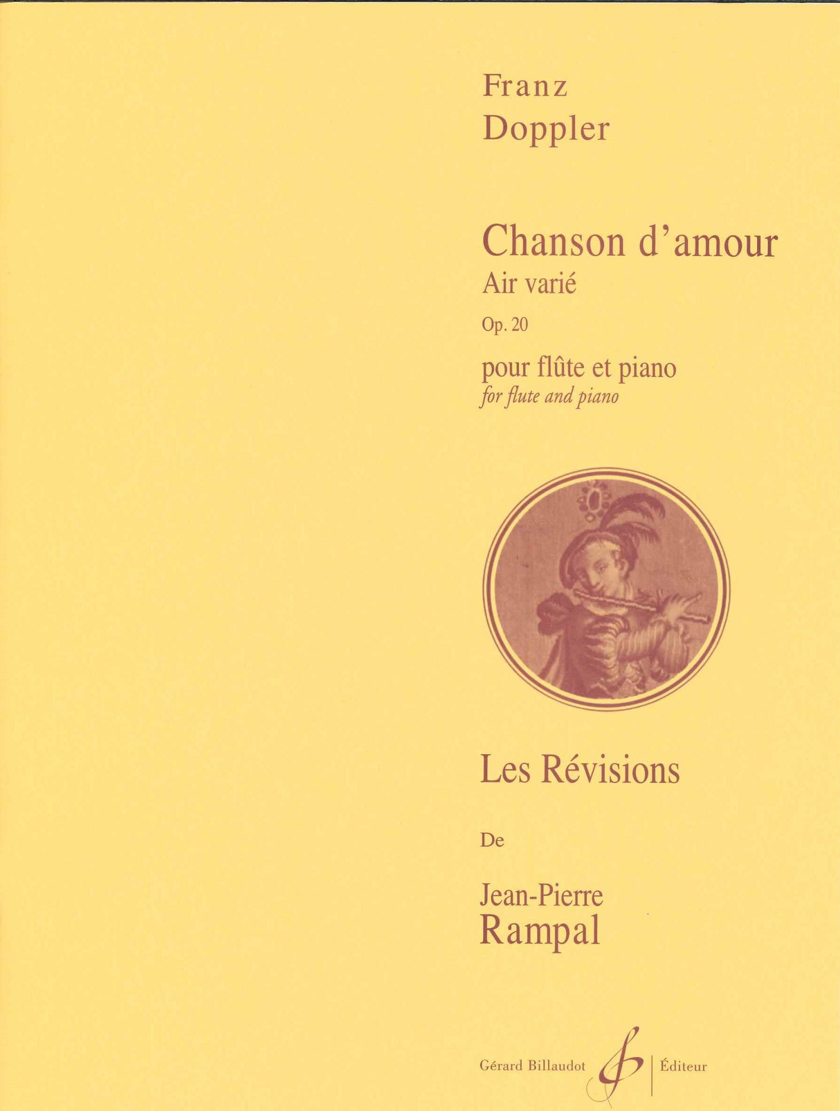 Doppler, Chanson d'amour op. 20 (Rampal) (Billaudot)